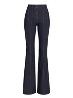 Carolina Seamed Flared Jeans