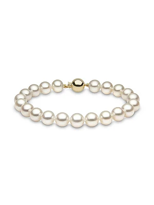 14K Gold & Freshwater Pearl Bracelet