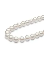 14K White Gold & 8.5-9 MM Cultured Freshwater Pearl Necklace