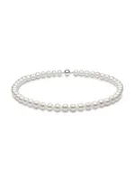 14K White Gold & 8.5-9 MM Cultured Freshwater Pearl Necklace