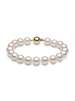 14K Gold & Akoya Pearl Bracelet