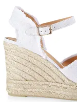 Bromelia Canvas Wedge Sandals