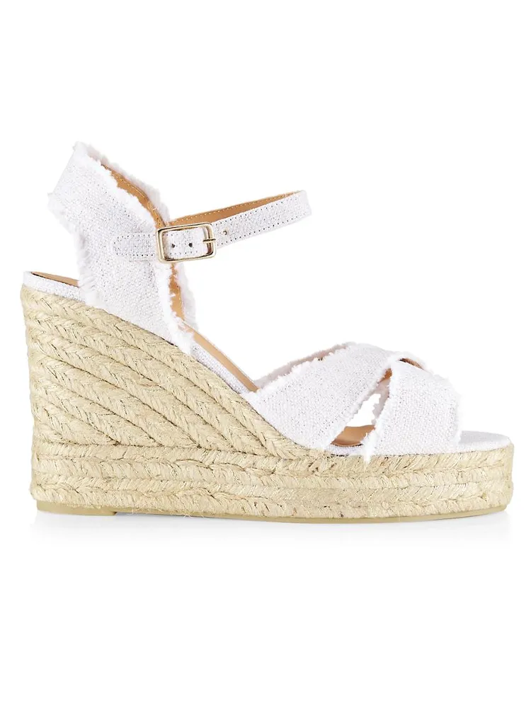 Bromelia Canvas Wedge Sandals