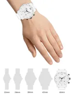 Chrono Ceramic White Bracelet Watch