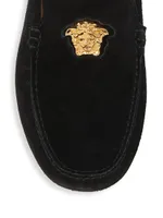 Suede Driver Loafers