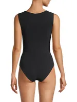 Filly Two-Tone One-Piece Swimsuit
