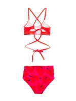 Little Girl's & Be Mine 2-Piece Bikini