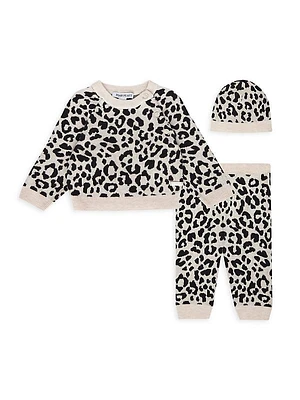 Baby Girl's Layla 3-Piece Sweather, Legging & Beanie Set