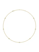 14K Gold & -Diamond Station Necklace/0.70-2.10 TCW