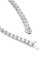 14K White Gold & 12 TCW Diamond Tennis Bracelet