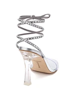 Disco Gloria Embellished Wrap Sandals