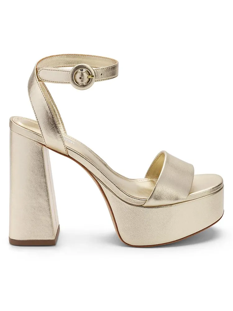 Dolly Metallic Platform Sandals