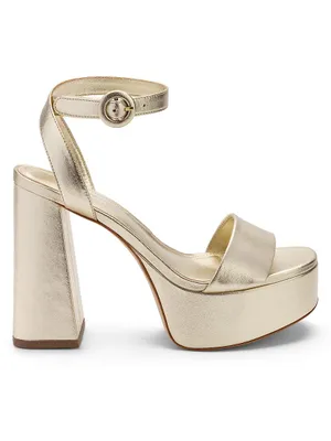 Dolly Metallic Platform Sandals