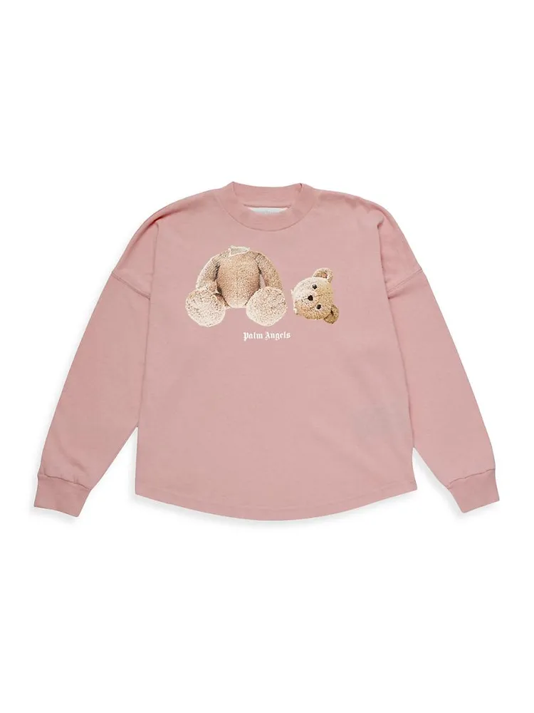 Little Girl's & Long-Sleeve Logo Bear Tee