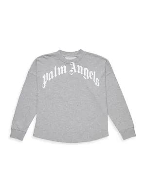 Little Boy's & Classic Long-Sleeve Logo Tee