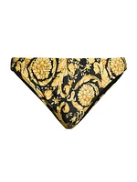 Baroque-Print Swim Briefs