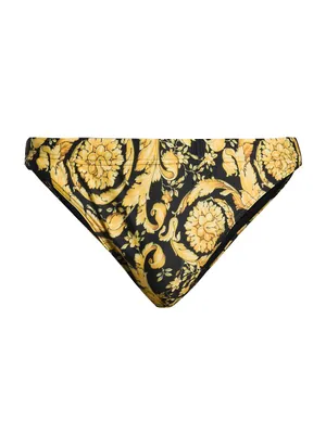 Baroque-Print Swim Briefs