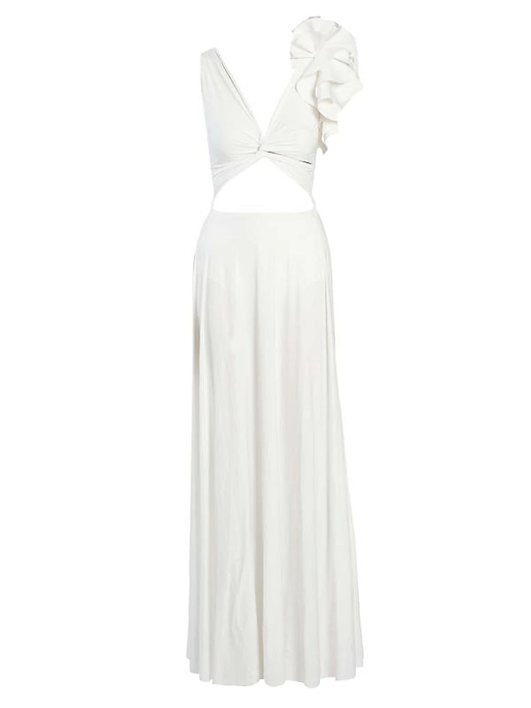 Blanca Ruffle Maxi Dress