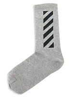 Kid's Off Diagonal Logo Socks