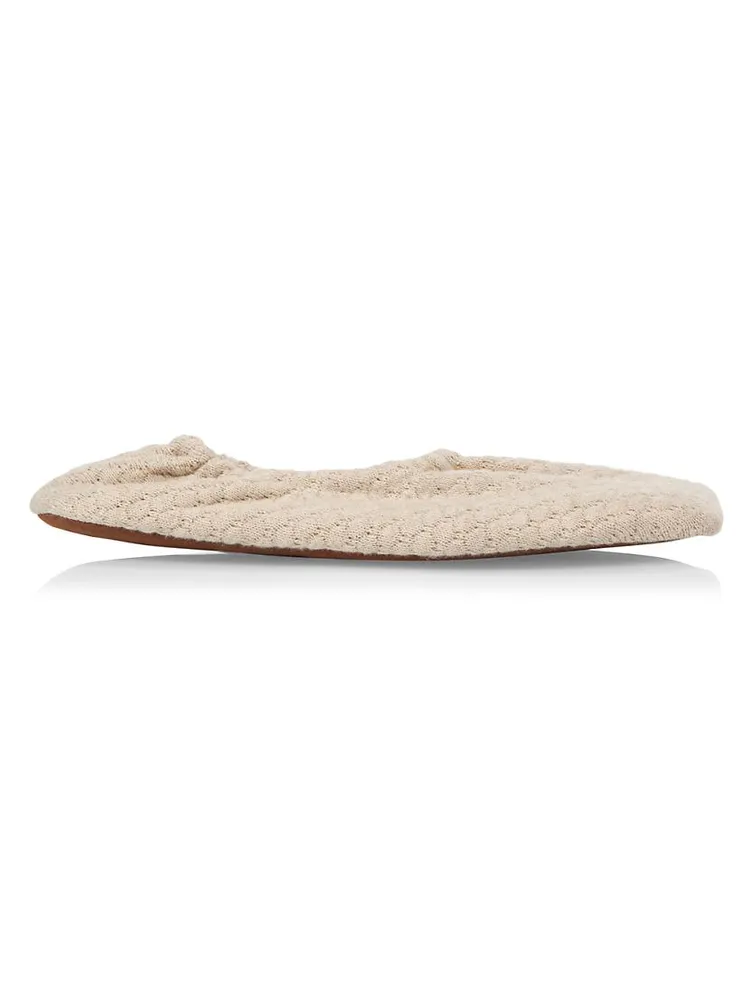 Knit Square-Toe Ballet Slippers