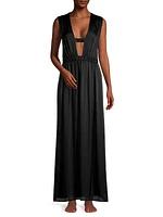 Cage Silk Midi Dress