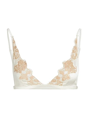 Orchid Lace & Silk Soft Bra