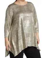 Reflection Metallic Swing Tunic