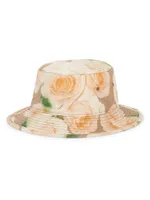 Brimmo Rose Printed Bucket Hat