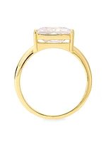 Elevate 18K-Gold-Plated & Cubic Zirconia Ring