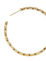 Revelry 18K-Gold-Plated & Cubic Zirconia Inside-Out Hoop Earrings