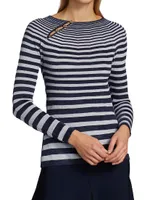 Chenille Striped Sweater