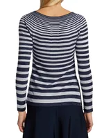 Chenille Striped Sweater