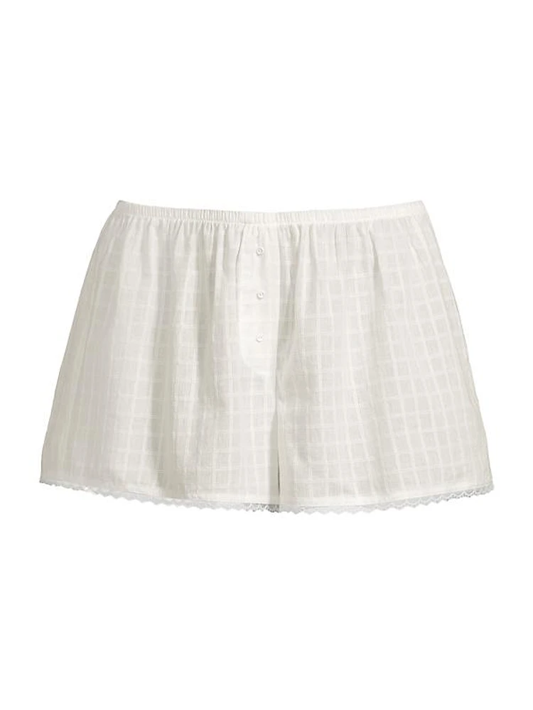 Gigi Cotton Batiste Pajama Shorts