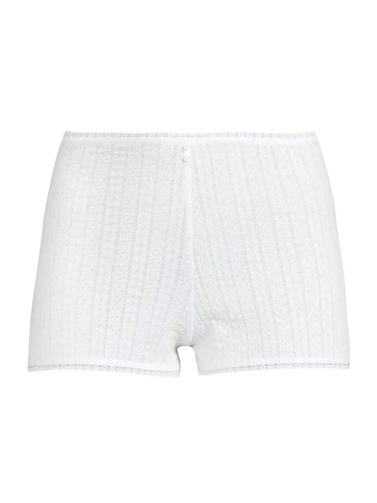 Delphine Pointelle Sleep Shorts