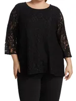 Flora Lace Relaxed-Fit Tunic