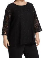 Flora Lace Relaxed-Fit Tunic