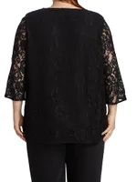 Flora Lace Relaxed-Fit Tunic