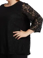 Flora Lace Relaxed-Fit Tunic