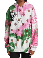 Crystal-Embellished Strawberry Fields Hoodie