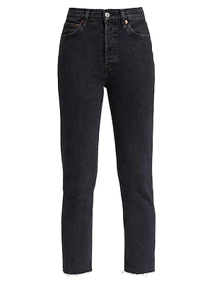 90s High-Rise Ankle-Crop Jeans