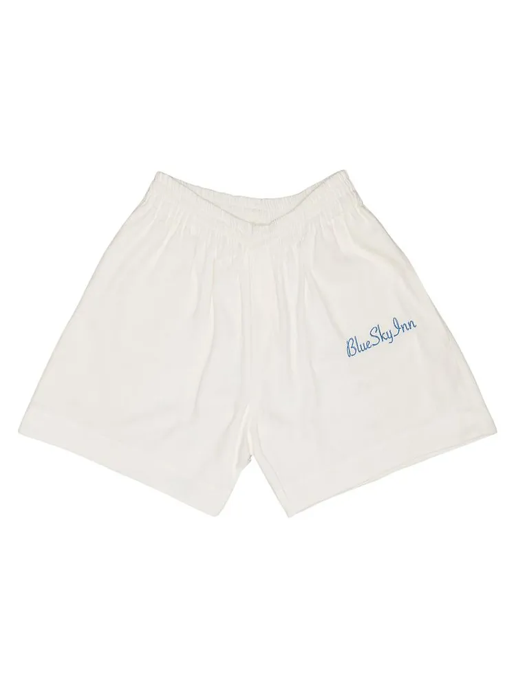 Cotton Logo Shorts