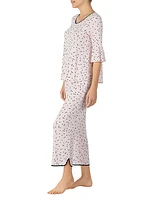 Evergreen 2-Piece Polka Dot Long Pajama Set