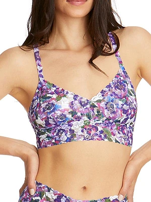 Purple Pansy Bralette