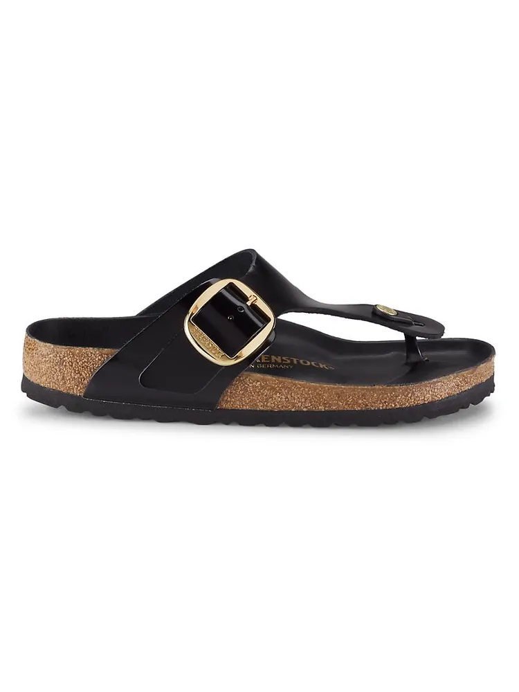 Gizeh Big Buckle High Shine Sandals