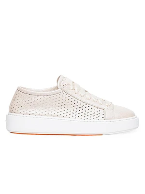 Laser Cut Low-Top Sneakers