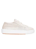 Laser Cut Low-Top Sneakers