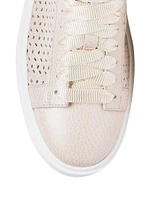 Laser Cut Low-Top Sneakers