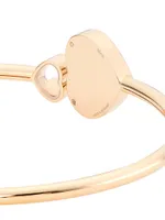 Happy Hearts 18K Rose Gold & Diamond Bangle