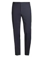 Stretch Wool-Blend Trousers