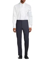 Stretch Wool-Blend Trousers